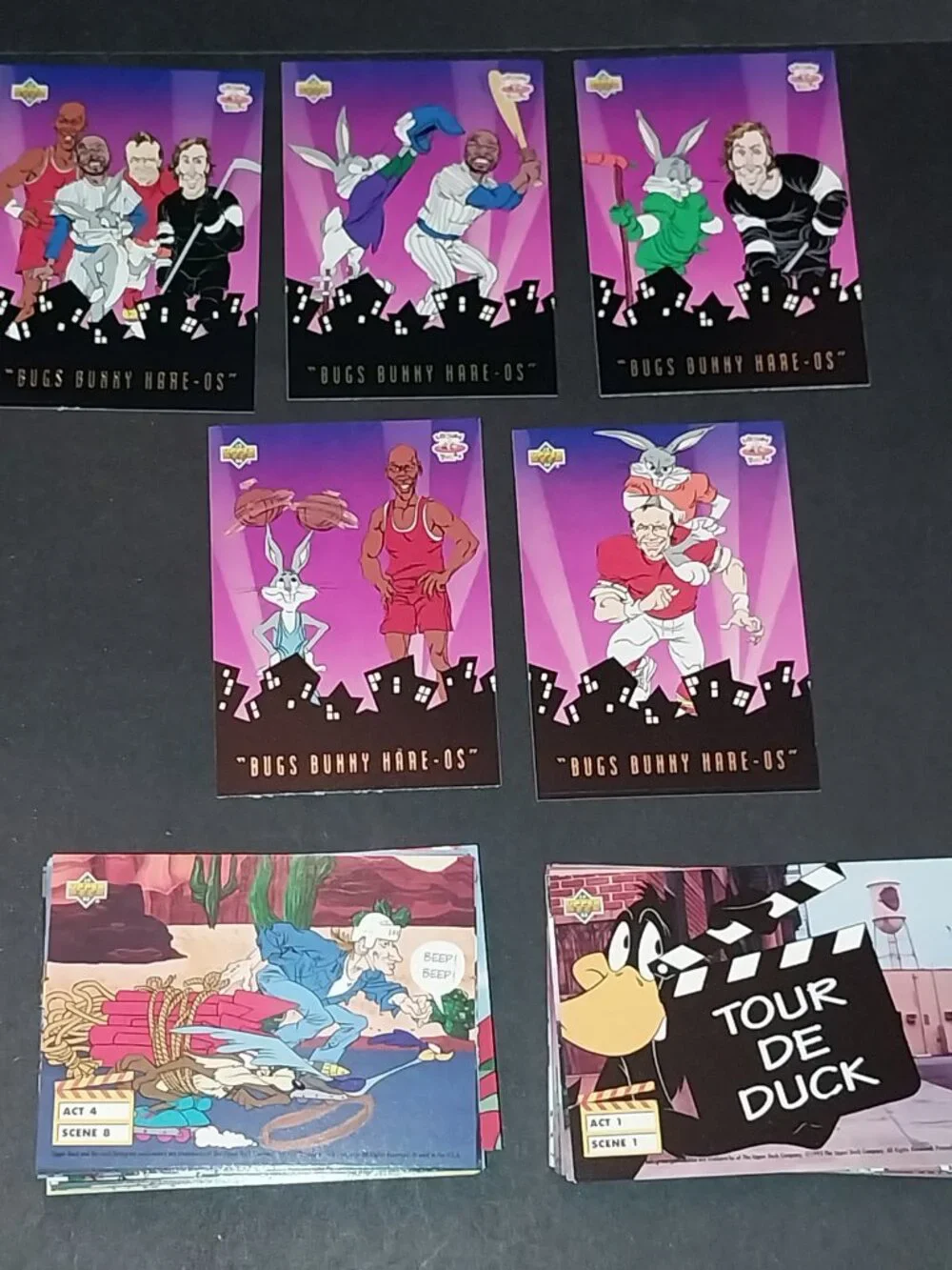 1993 Upper Deck Looney Tunes 90 Card Set & BBH1-5